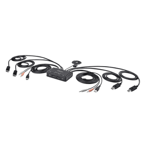 StarTech.com C2-DD46-UA2-CBL-KVM interruptor KVM Negro