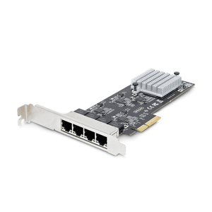 StarTech.com Tarjeta PCI Express de Red Ethernet 4 Puertos NBASE-T 2,5G - NIC I225-V - Tarjeta de Red de 4 Puertos para Ordenado