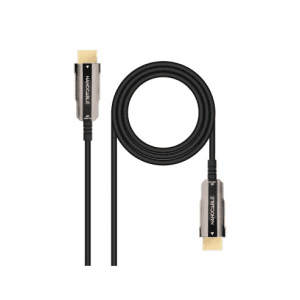 Nanocable Cable HDMI V2.0 AOC 4K@60Hz 18Gbps A/M-A/M, Negro, 10 m