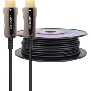 Nanocable Cable HDMI V2.1 AOC 8K@60Hz 4K@120Hz 48Gbps A/M-A/M, Negro, 30 m