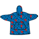 Bata sudadera oversize Spiderman Marvel coral adulto