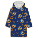 Bata sudadera oversize Sonic the Hedgehog coral infantil