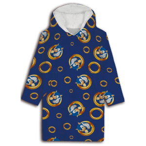 Bata sudadera oversize Sonic the Hedgehog coral infantil