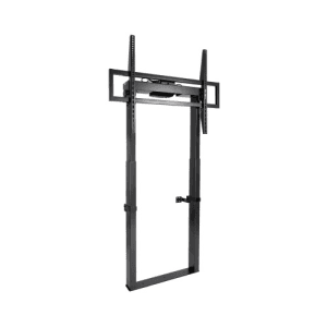 TooQ TITAN Soporte de Suelo Fijo con Regulación Eléctrica de Altura para Pantallas 55"-100", Negro