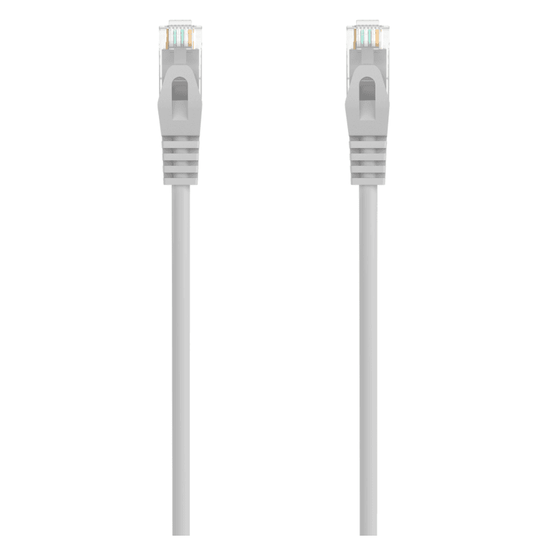 AISENS Cable de Red Latiguillo RJ45 LSZH Cat.6A 500 Mhz UTP AWG24, Gris, 1.5M