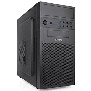 TooQ Caja Minitorre Micro-ATX Negra - Caja Ordenador