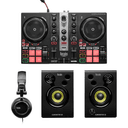 Hercules DJLearning Kit Mesa Mezclas + Altavoces + Auriculares - Pack