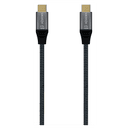 AISENS Cable USB 2.0 Aluminio 5A 100W E-Mark, USB-C/M-USB-C/M, Gris, 1.0M
