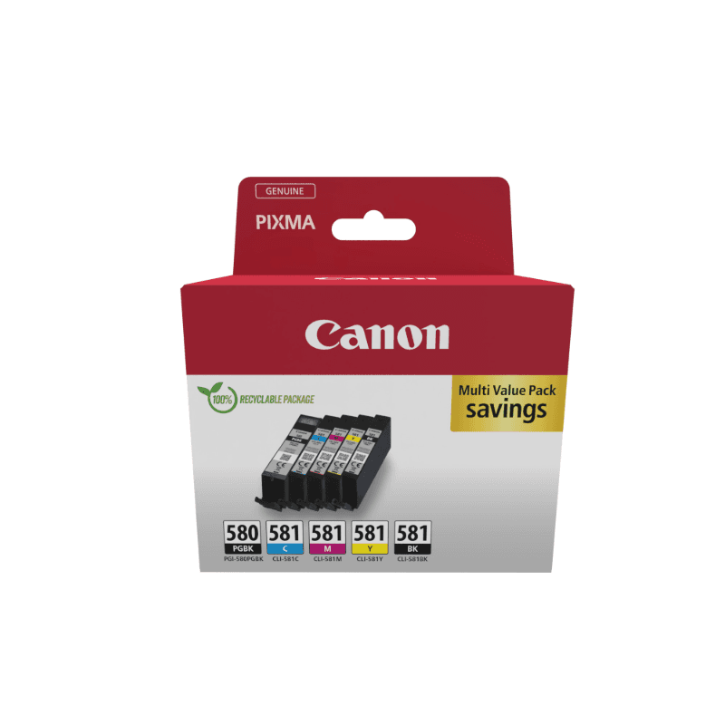 Canon 2078C007 cartucho de tinta 5 pieza(s) Original Negro, Azul, Cian, Magenta, Amarillo