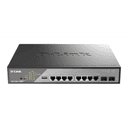 D-Link DSS-200G-10MPP switch Gestionado L2 Gigabit Ethernet (10/100/1000) Energía sobre Ethernet (PoE) 1U Negro, Gris
