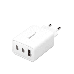 Intenso POWER ADAPTER 1XUSB-A/2XUSB-C/7806512 Universal Blanco Corriente alterna Carga rápida Interior