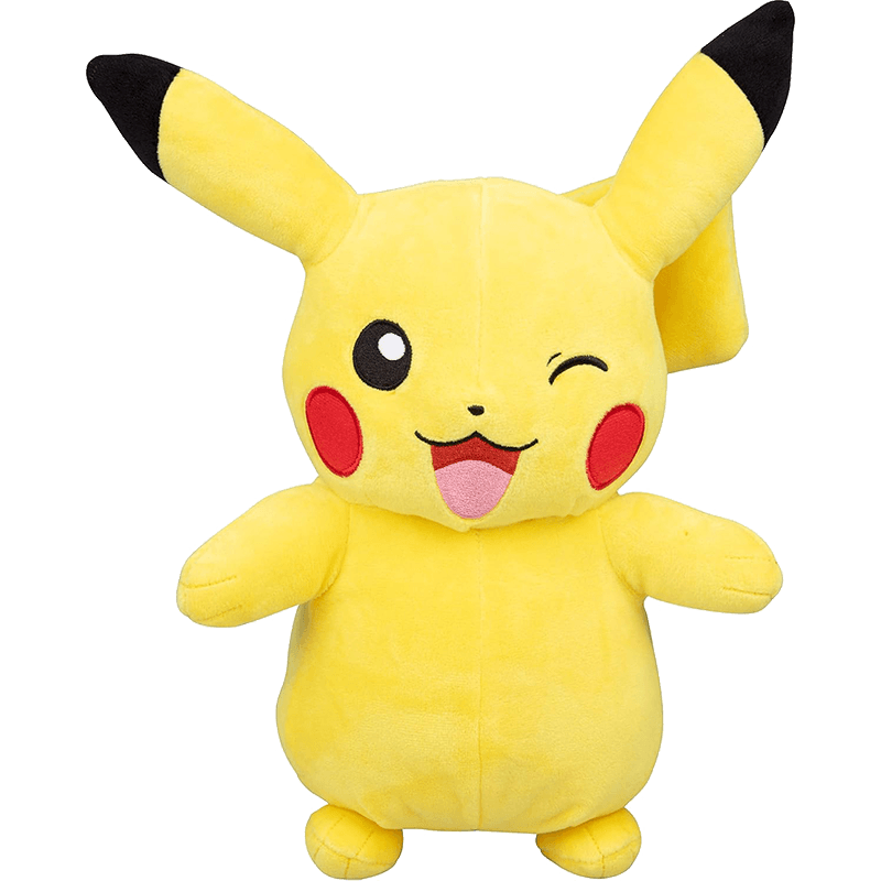 Peluche Pokémon Pikachu guiñando un ojo de 30 cm