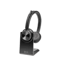 HP Poly Savi 7320 UC Auriculares Inalámbrico Diadema Oficina/Centro de llamadas USB Tipo C Base de carga Negro