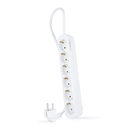 Nanocable Regleta de Enchufes con 6 Tomas, 1.4 m, Blanco