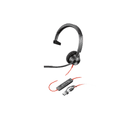 HP Auriculares monoaurales Poly Blackwire 3310 USB-C + Adaptador USB-C/A
