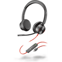 HP Poly Auriculares estéreo Poly Blackwire 8225 USB-C + Adaptador USB-C/A