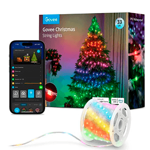 Govee H70C13D1 Luces Navidad RGBIC WIFI BT 10m - Iluminacion