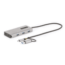 StarTech.com Adaptador Multipuertos USB-C - HDMI Doble (4K30Hz/1080p60Hz) - Hub Ladrón 3x USB-A - Mini Docking Station de Viajes