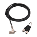 DICOTA D31831 cable antirrobo Negro, Plata 2 m