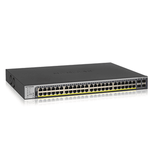 NETGEAR GS752TP-300EUS switch Gestionado L2/L3/L4 Gigabit Ethernet (10/100/1000) Energía sobre Ethernet (PoE) 1U Negro