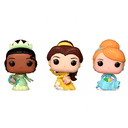 Blister 3 figuras Carrot Pocket POP Disney Princesas Cenicienta Tiana Bella