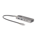 StarTech.com Hub USB-C de 3 Puertos con Red Ethernet de 2,5Gbps y Entrega de Alimentación PD de 100W de Paso - USB 3.2 10Gbps - 
