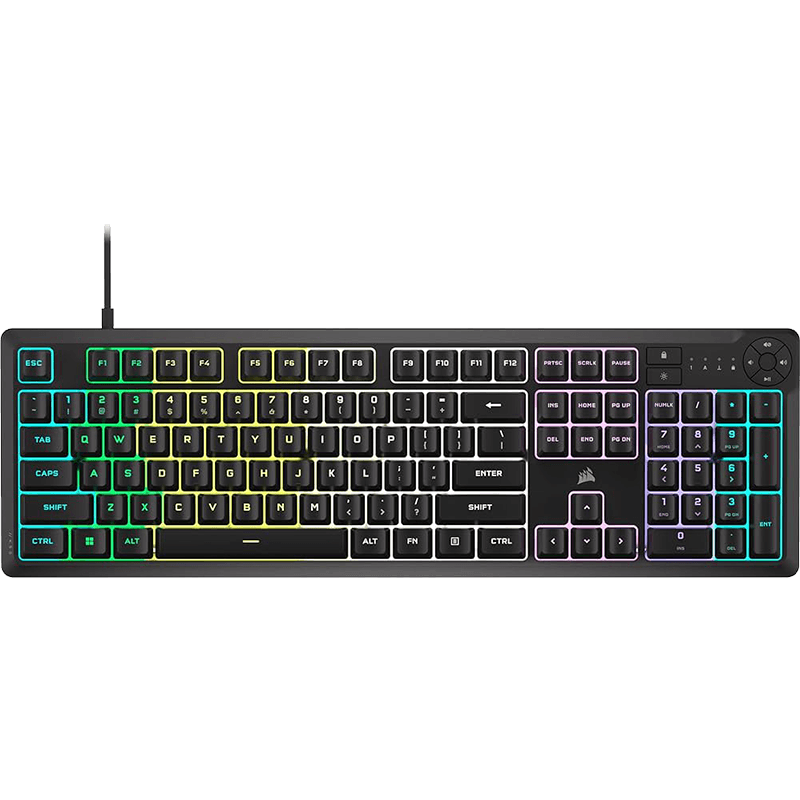 Corsair K55 Core RGB Membrana Spanish Layout Negro - Teclado Gaming