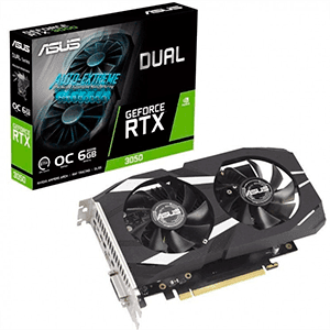 ASUS GeForce RTX 3050 Dual 6GB GDDR6 - Tarjeta Grafica Gaming