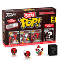 Blister 4 figuras Bitty POP Marvel Deadpool Master