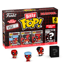 Blister 4 figuras Bitty POP Marvel Deadpool Bathtime