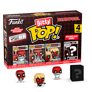 Blister 4 figuras Bitty POP Marvel Deadpool Sleepover