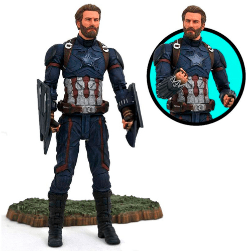 FIGURA DE ACCIoN CAPITaN AMeRICA 18CM