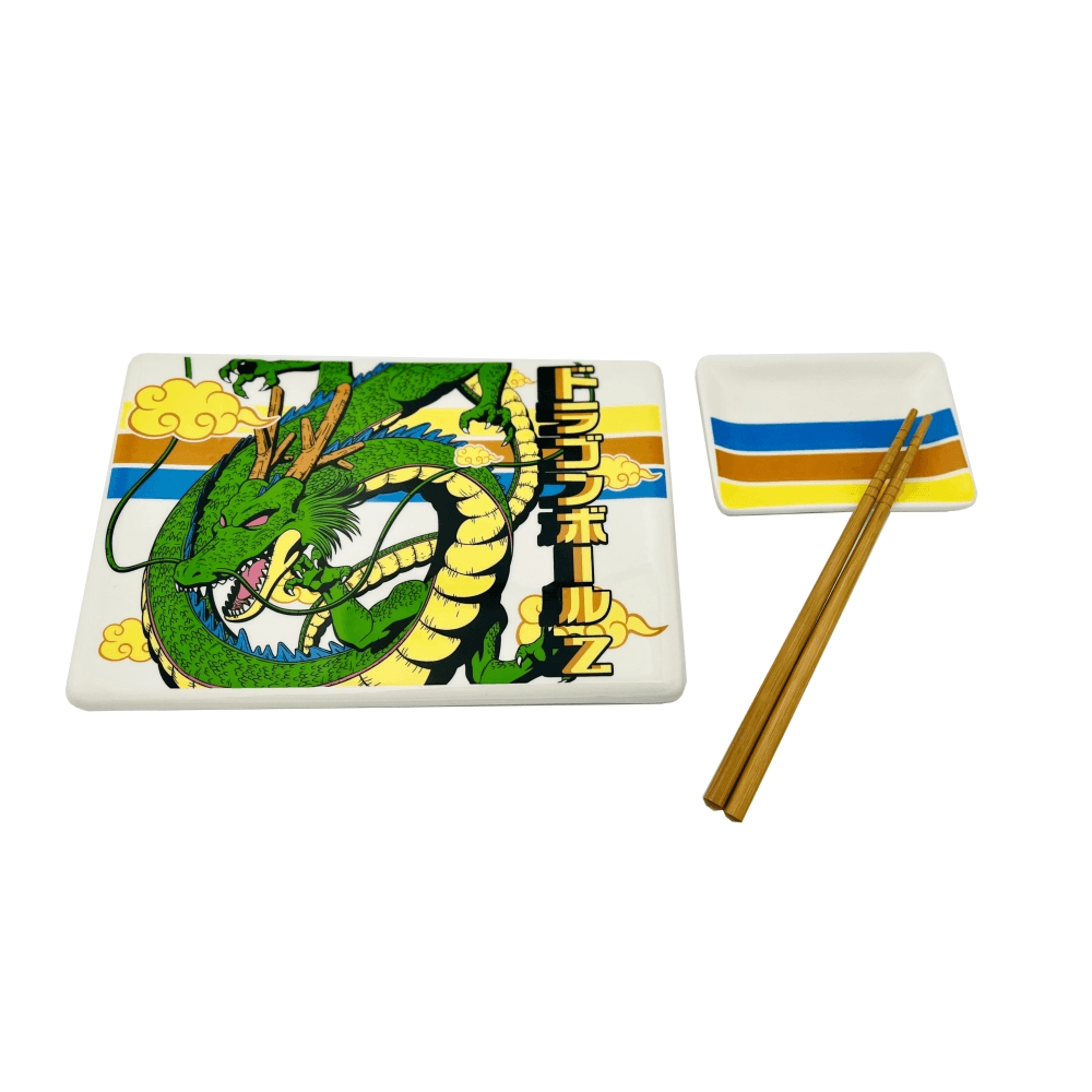 Set de ceramica con palillos para Sushi Dragon Ball Z Shenron