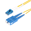 StarTech.com Cable de Fibra Óptica LC a SC (UPC) OS2 Monomodo 9/125µm 100G LSZH Dúplex de 1m - Low Insertion Loss - Resistente a
