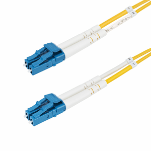 StarTech.com Cable de Fibra Óptica Dúplex LC a LC (UPC) OS2 Monomodo de 1m - 9/125µm - 100G - Resistente a Dobleces - Low Insert