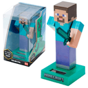 Figura Solar Minecraft Steve de 13 cm