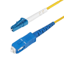 StarTech.com Cable de Fibra Óptica Simplex LC a SC (UPC) OS2 Monomodo de 2m - 9/125µm - 40G/100G - Resistente a Dobleces - Low I
