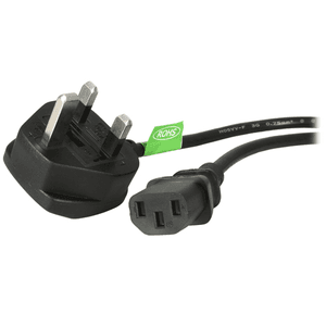 StarTech.com Cable de 1,8m de Alimentación de Ordenador, 18AWG, BS 1363 a C13, 10A 250V, Cable de Alimentación de Repuesto, Cabl
