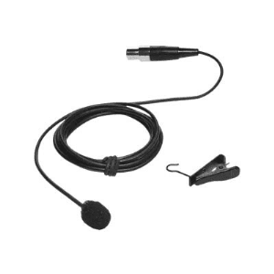 CLEARONE LAVALIER CARDIOID BLACK COLOR MICROPHONE FOR WIRELESS BELTPACK TRANSMITTER 910-6004-040