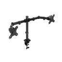 TooQ Soporte de Mesa para 2 Pantallas 17"-32", Color Negro
