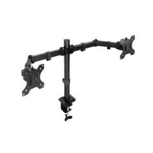 TooQ Soporte de Mesa para 2 Pantallas 17"-32", Color Negro