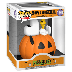 Figura POP Deluxe Peanuts Snoopy #38 Woodstock with Pumpkin