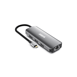 Urban Factory MHC55UF base para portátil y replicador de puertos Alámbrico USB 3.2 Gen 1 (3.1 Gen 1) Type-C Gris