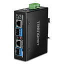 Trendnet TI-BF22SFP convertidor de medio 1000 Mbit/s Negro