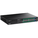 Trendnet TPE-TG182ES switch Gestionado Gigabit Ethernet (10/100/1000) Energía sobre Ethernet (PoE) Negro