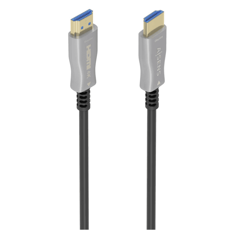 AISENS Cable HDMI V2.0 AOC Premium Alta Velocidad / HEC 4K@60Hz 18Gbps, A/M-A/M, Negro, 10 m