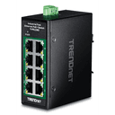 Trendnet TI-PELC80 switch No administrado Fast Ethernet (10/100) Energía sobre Ethernet (PoE) Negro