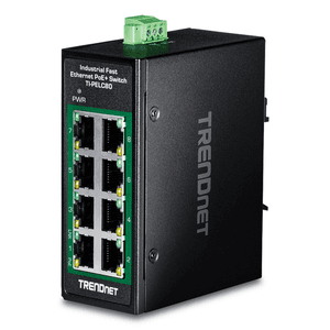 Trendnet TI-PELC80 switch No administrado Fast Ethernet (10/100) Energía sobre Ethernet (PoE) Negro