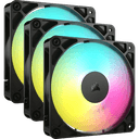 Corsair RS120 ARGB Carcasa del ordenador Ventilador 12 cm Negro 3 pieza(s)