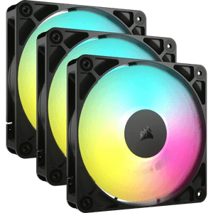 Corsair RS120 ARGB Carcasa del ordenador Ventilador 12 cm Negro 3 pieza(s)